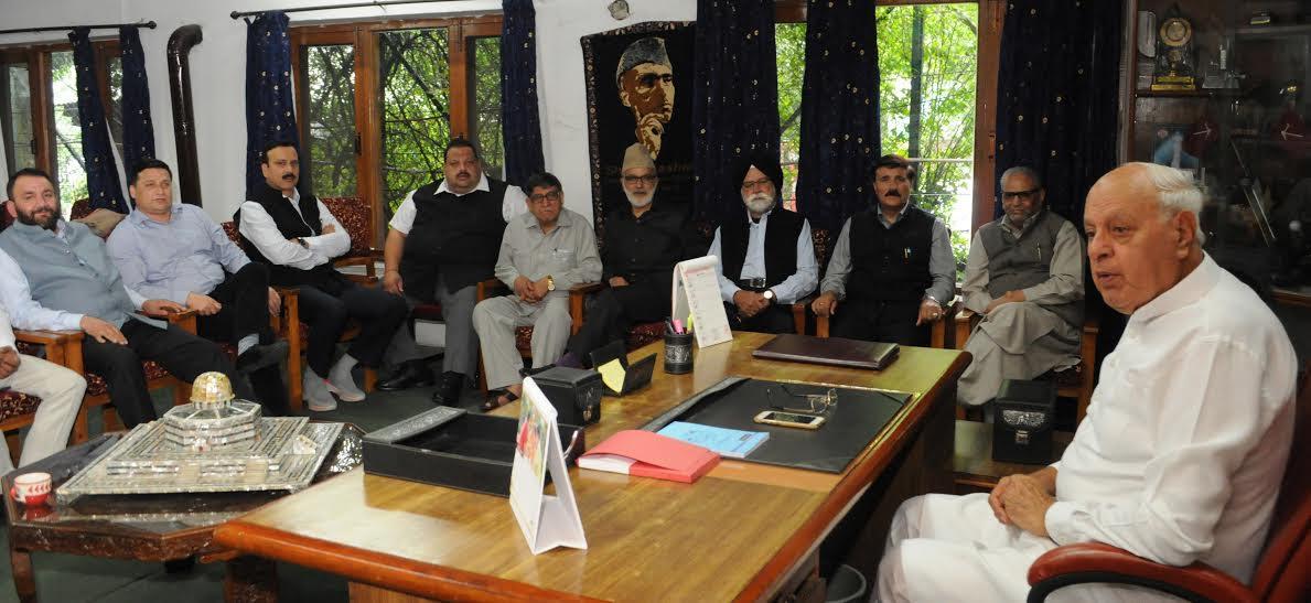 Raise angst of people in Assembly, Council: Dr. Farooq